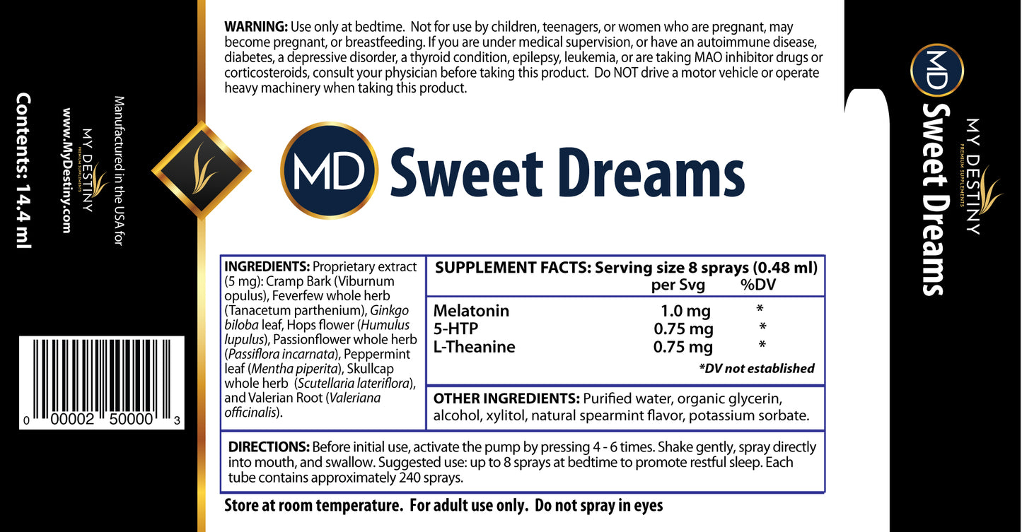 MD Sweet Dreams 6 Spray Set